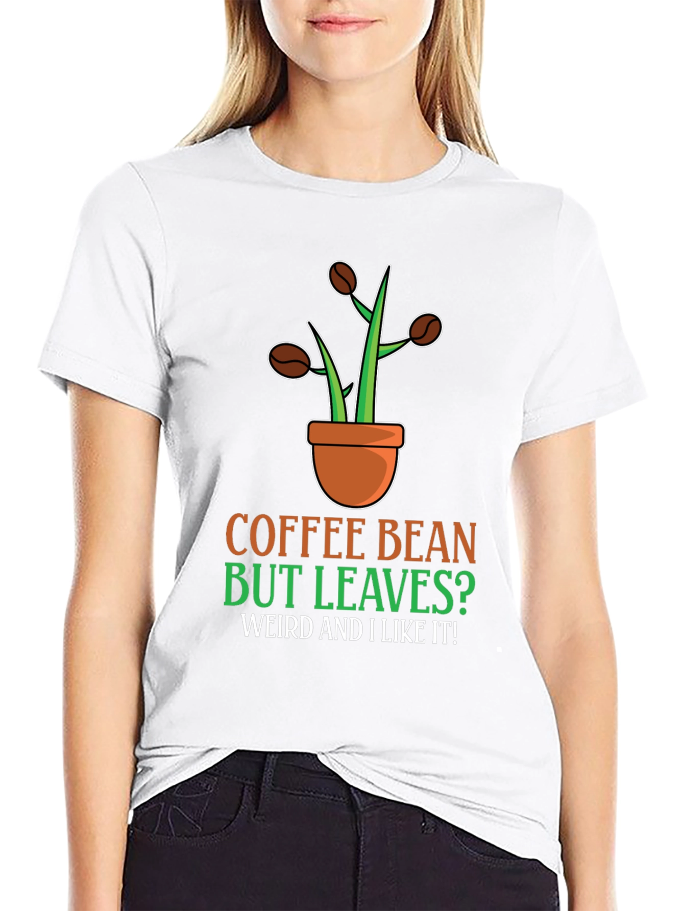 Coffee Bean But Leaves Graphic T-Shirt