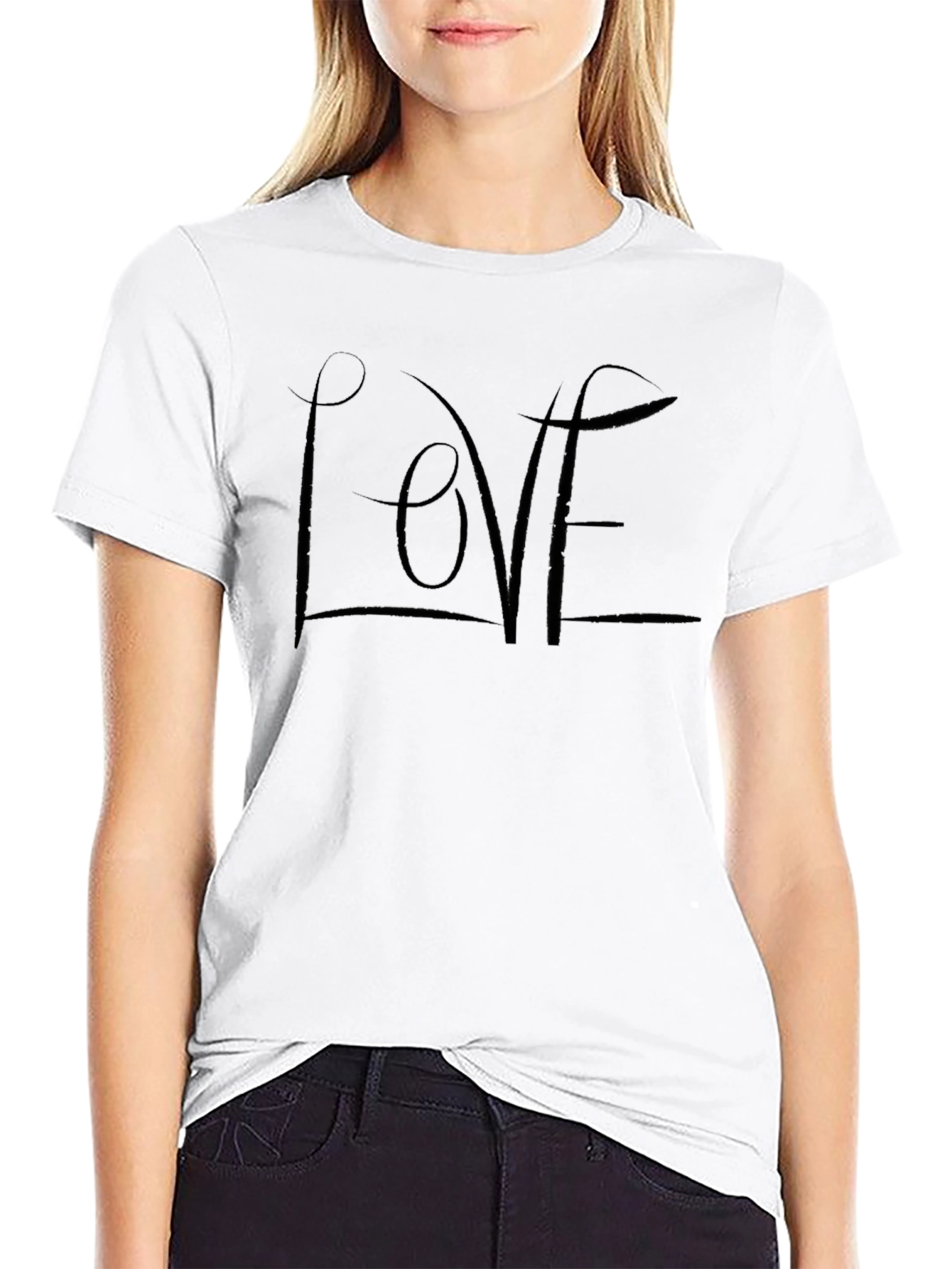 Love Graphic Black T-Shirt - Stylish & Comfortable