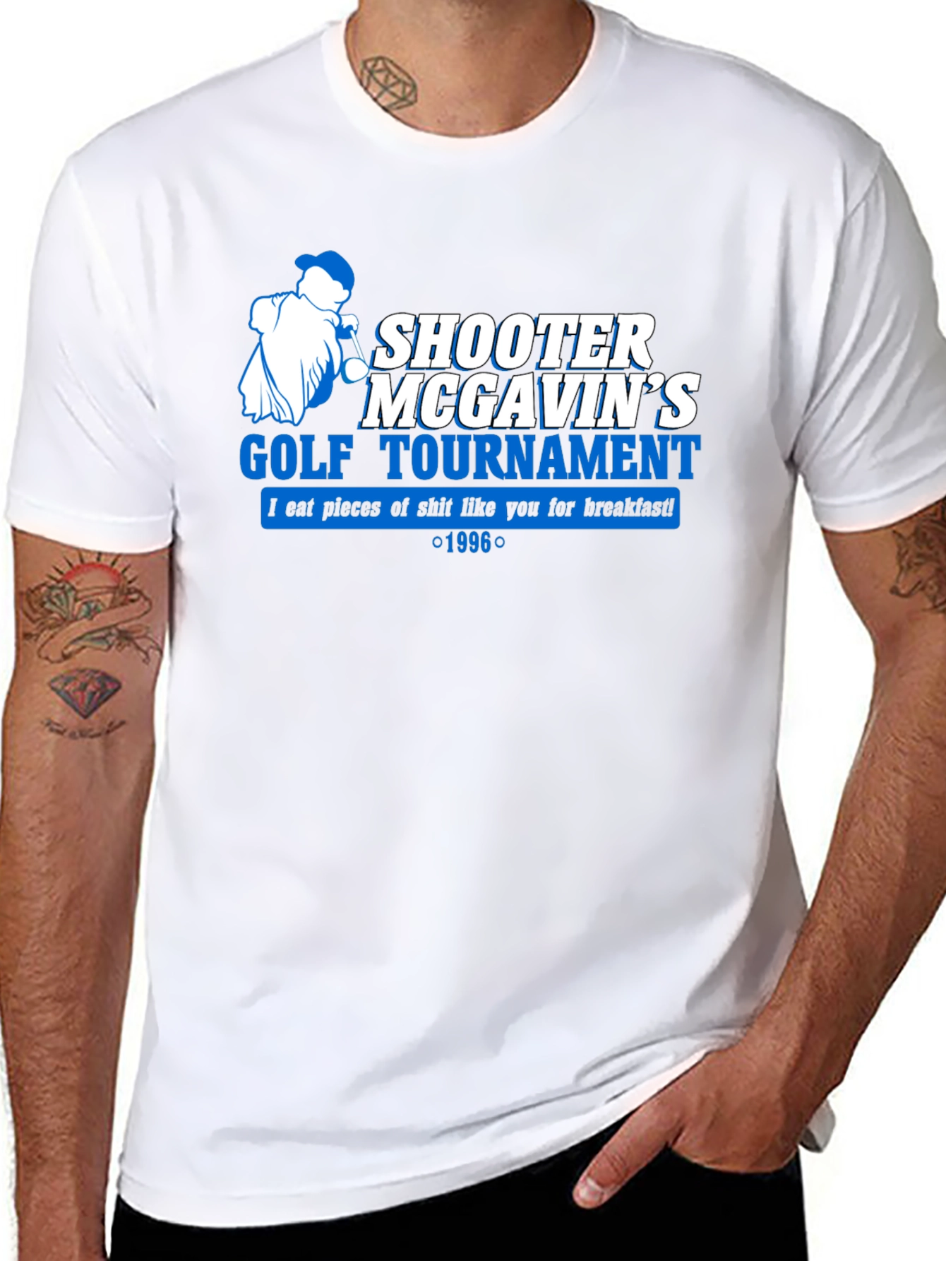 Shooter McGavins Golf Tournament Black T-Shirt