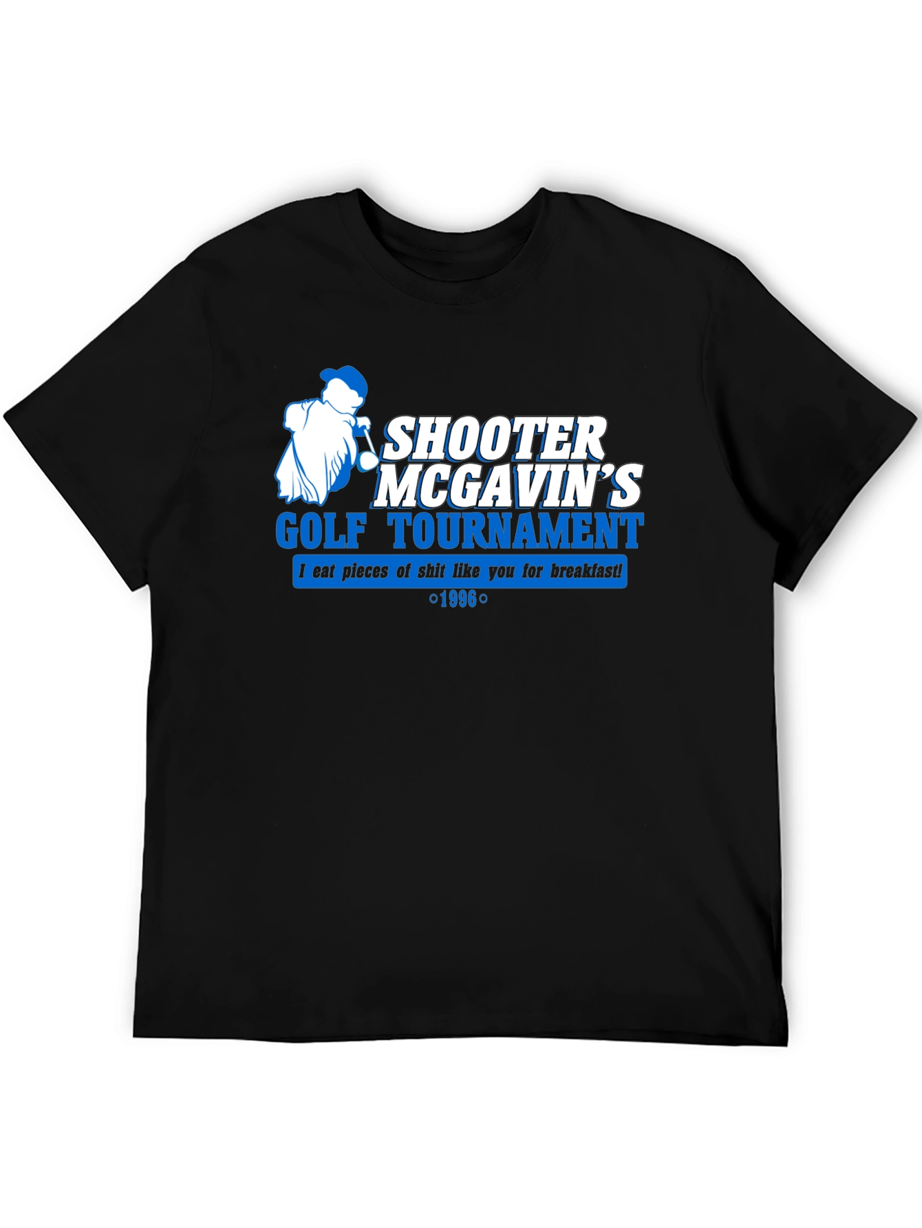 Shooter McGavins Golf Tournament Black T-Shirt