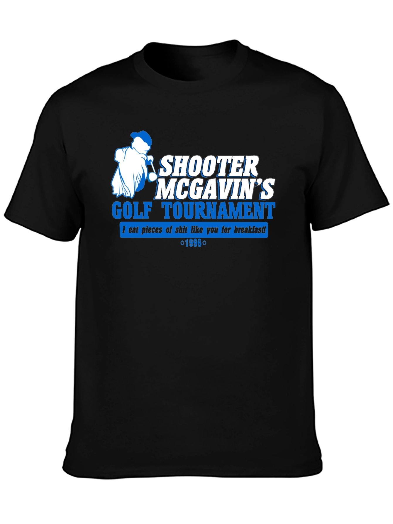 Shooter McGavins Golf Tournament Black T-Shirt