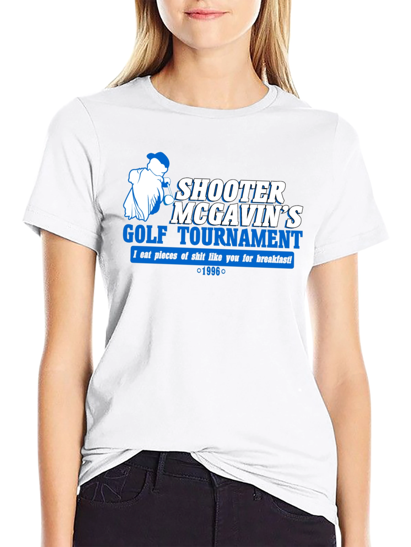 Shooter McGavins Golf Tournament Black T-Shirt