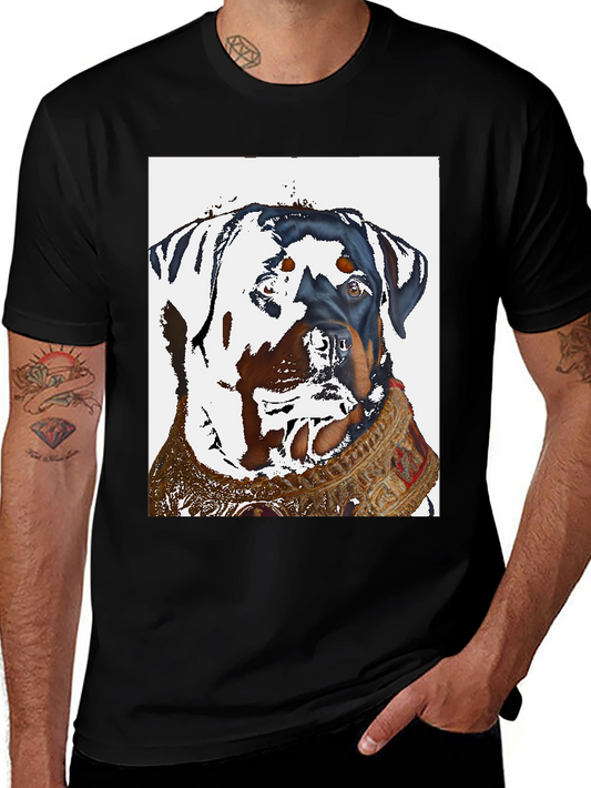Rottweiler Dog T-Shirt - Cool Artistic Design