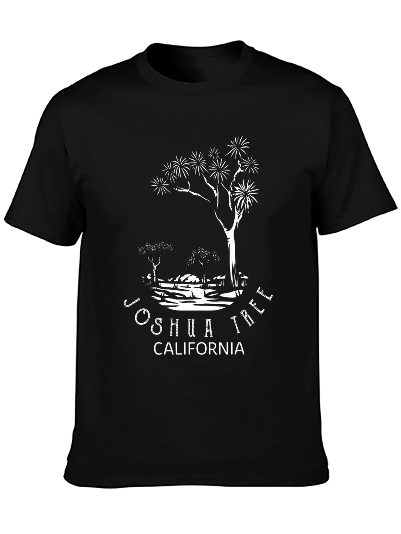 Joshua Tree California Black T-Shirt