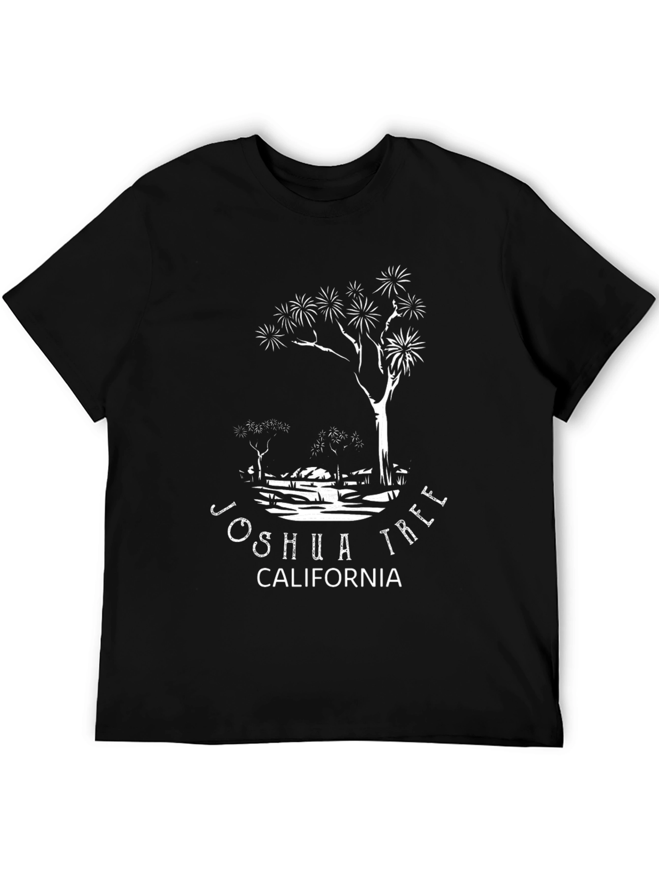 Joshua Tree California Black T-Shirt