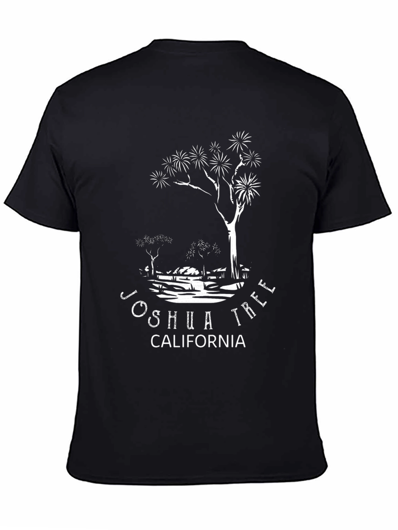 Joshua Tree California Black T-Shirt