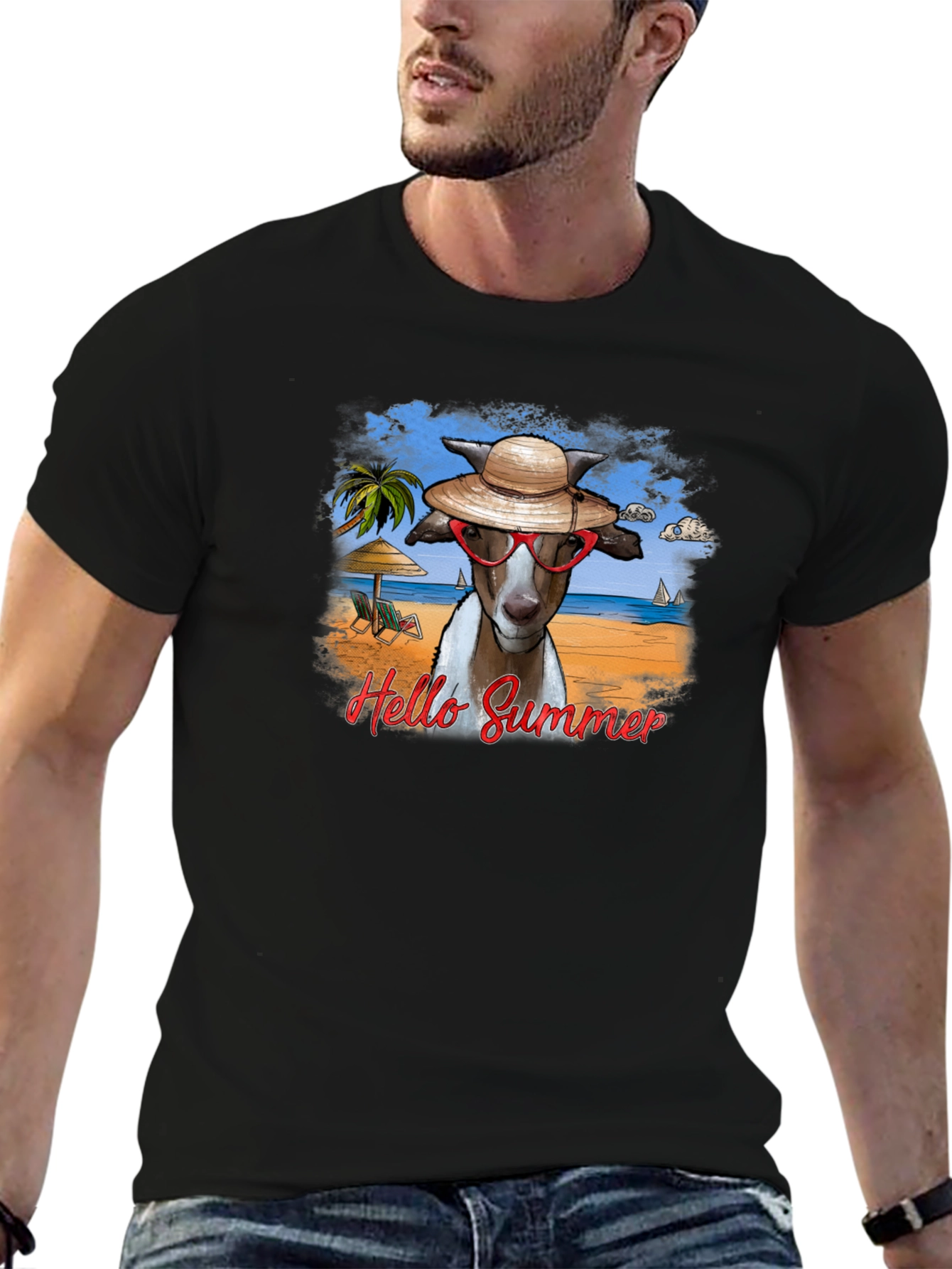 Hello Summer Goat T-Shirt