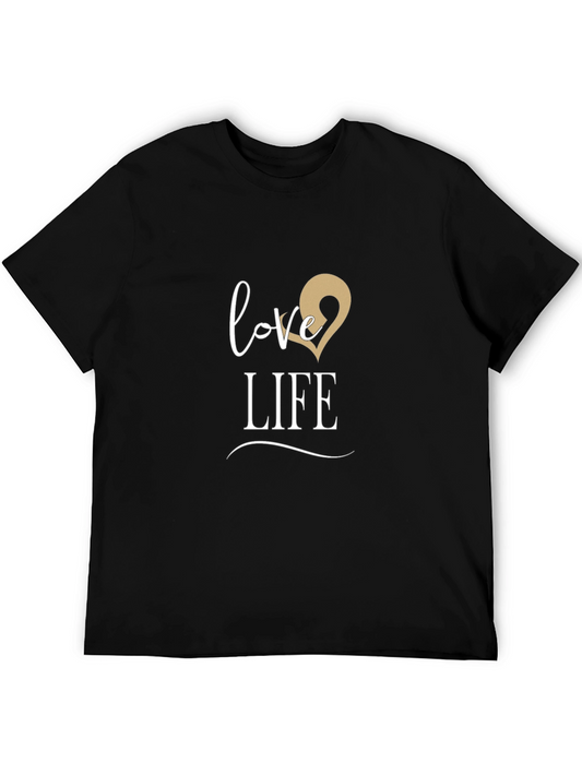 Love Life Graphic T-Shirt - Stylish Mens Tee