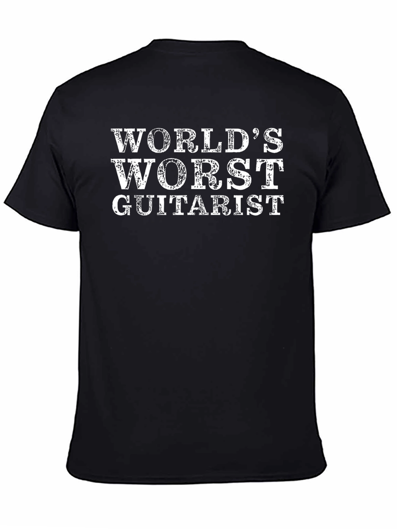 Worlds Worst Guitarist Black Graphic Tee