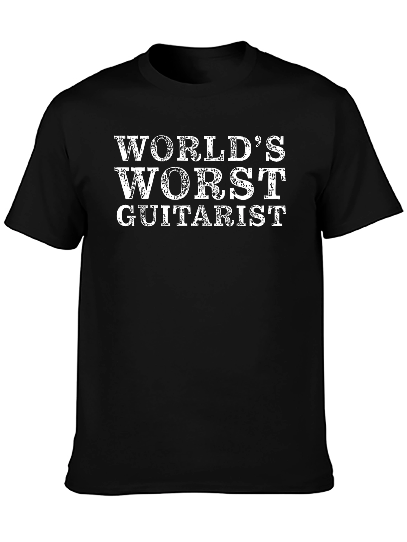 Worlds Worst Guitarist Black Graphic Tee