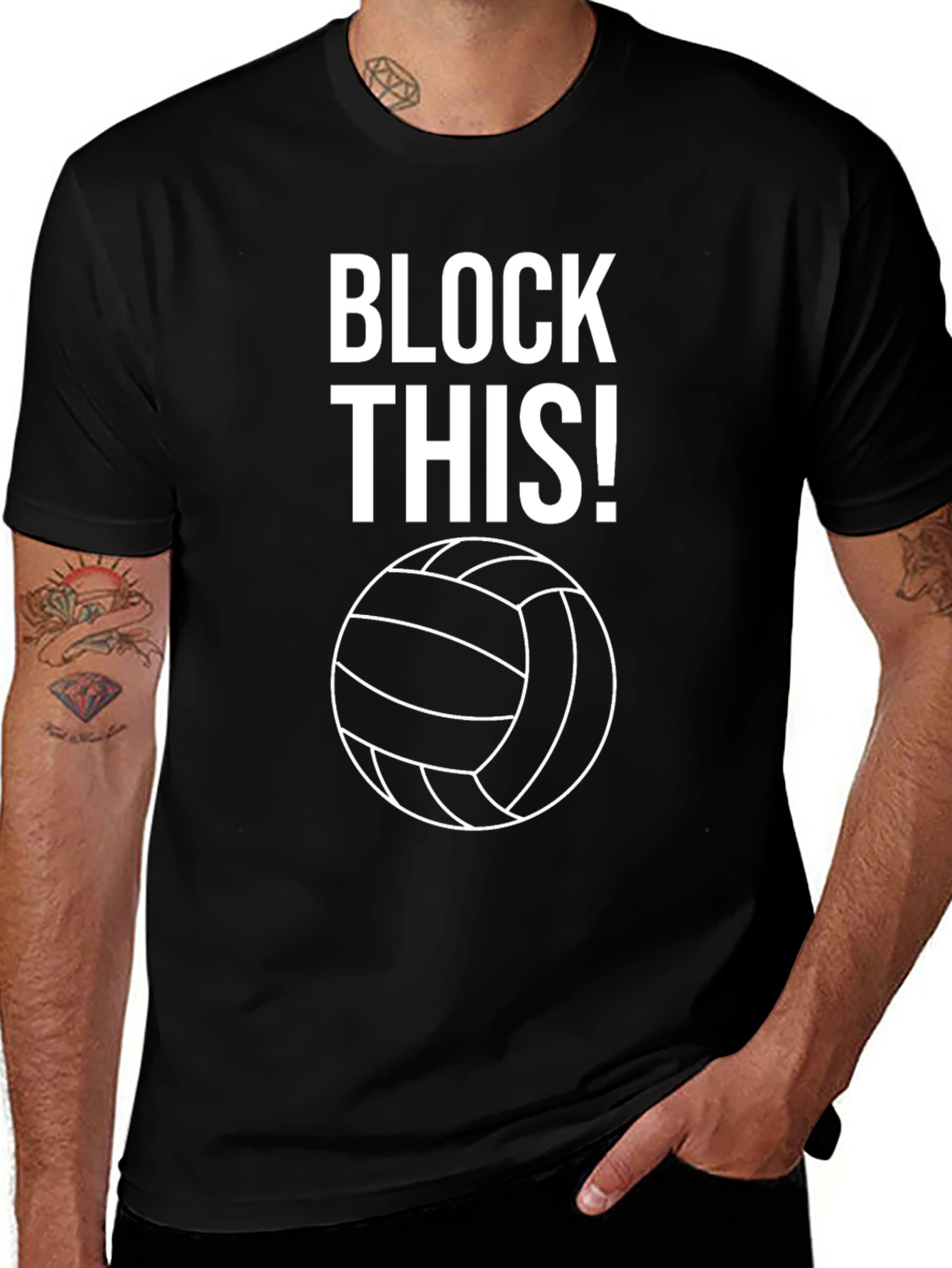 Volleyball Block This! Graphic T-Shirt