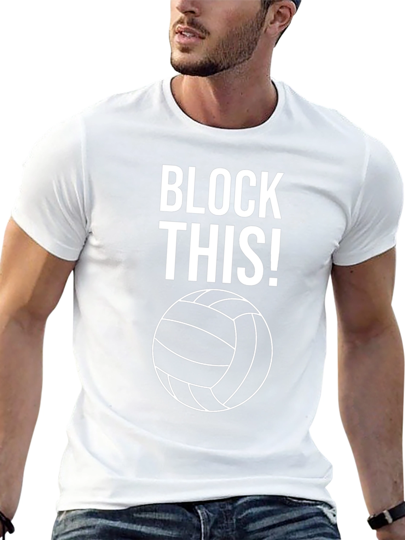 Volleyball Block This! Graphic T-Shirt