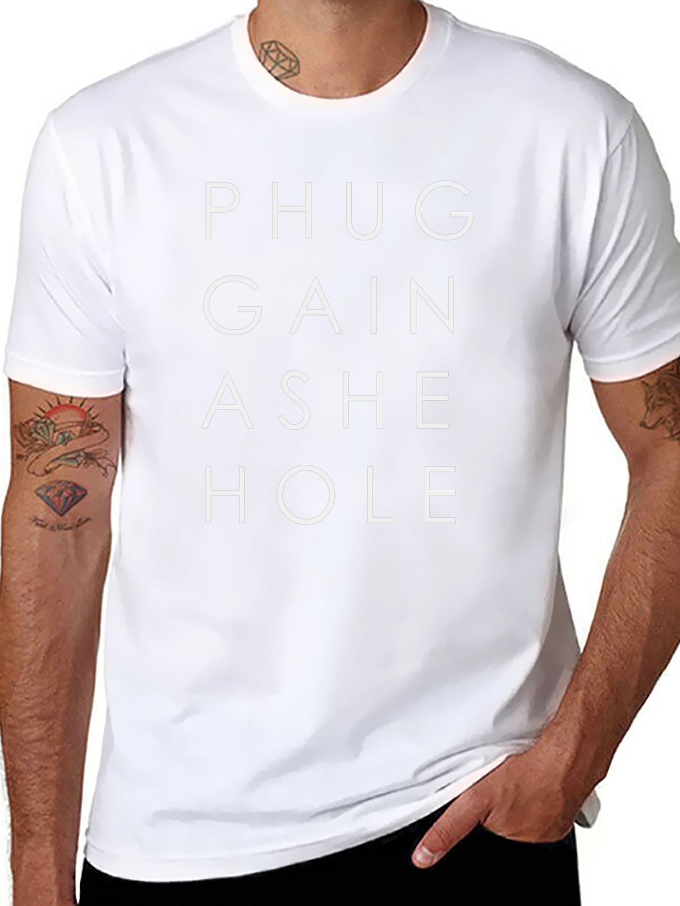 Offensive Pun T-Shirt - PHUG GAIN ASHE HOLE