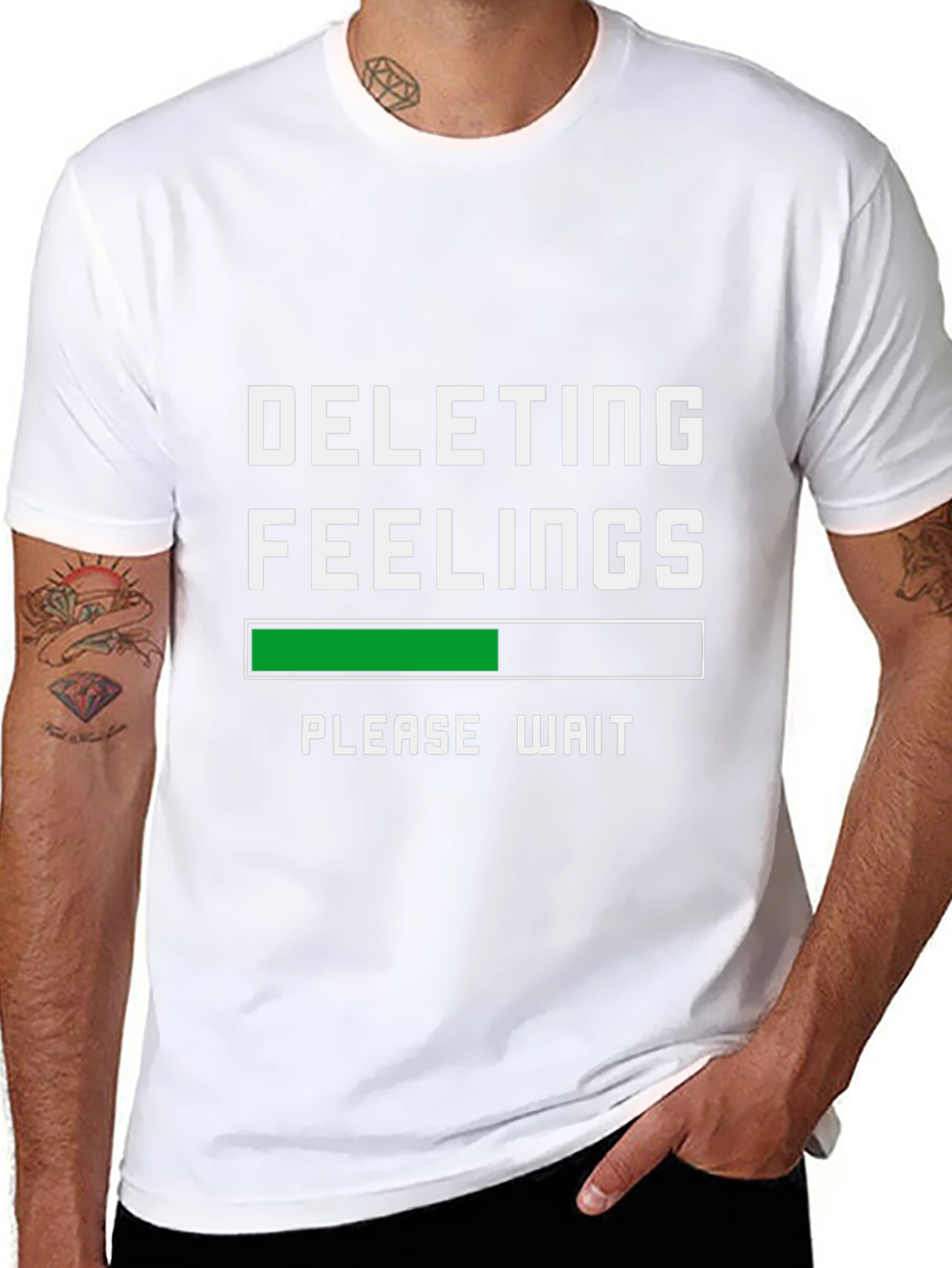Deleting Feelings Graphic Tee - Funny T-Shirt