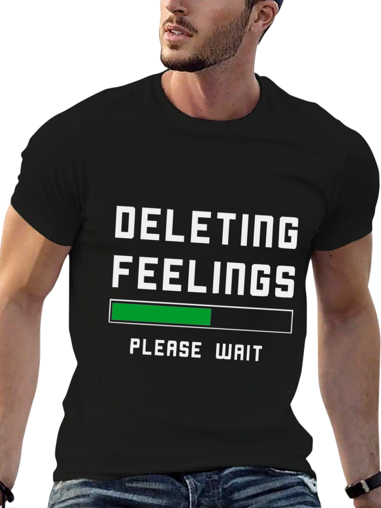 Deleting Feelings Graphic Tee - Funny T-Shirt