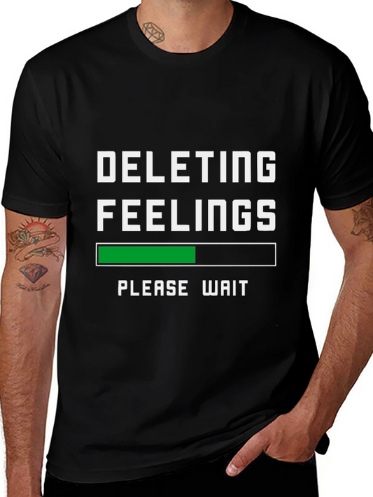 Deleting Feelings Graphic Tee - Funny T-Shirt