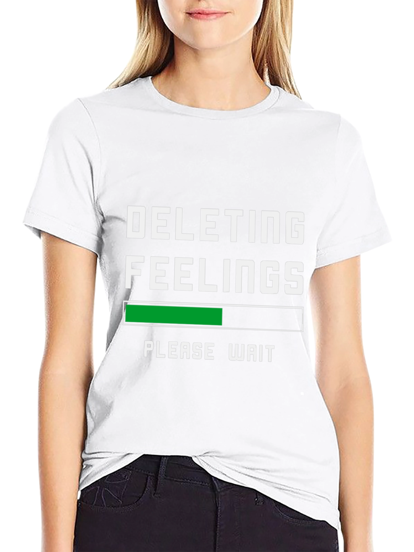 Deleting Feelings Graphic Tee - Funny T-Shirt