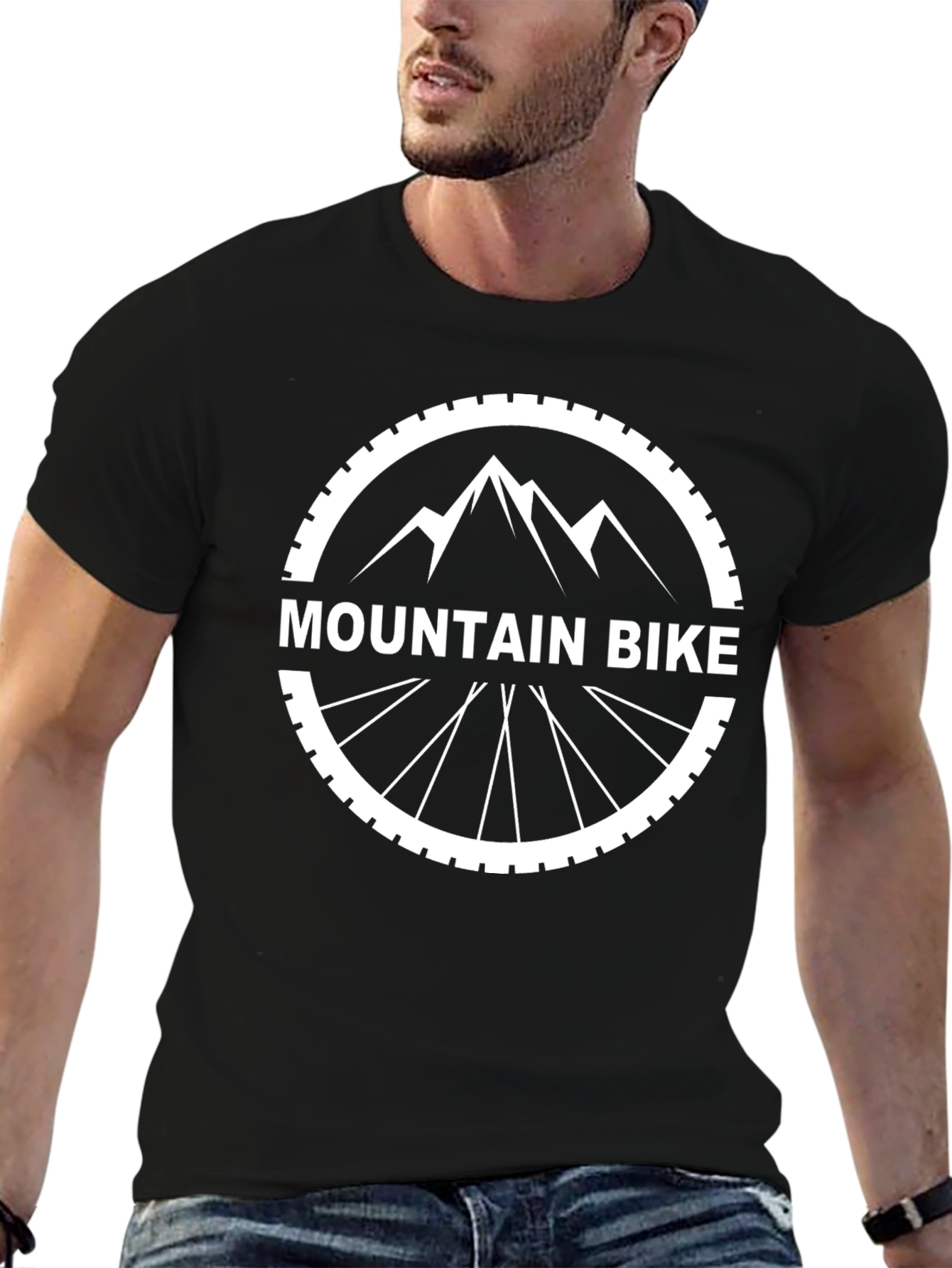 Mountain Bike Graphic Tee - Black