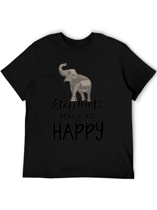 Elephants Make Me Happy T-Shirt