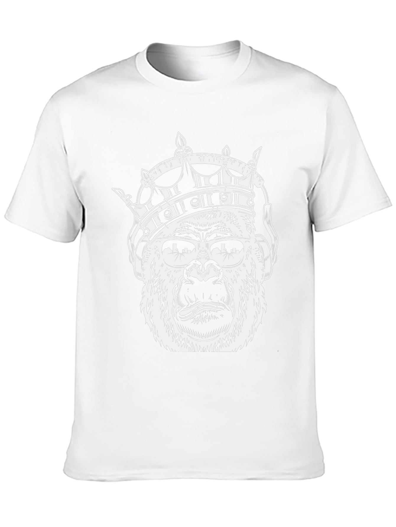 King Kong Graphic T-Shirt - Gorilla with Crown