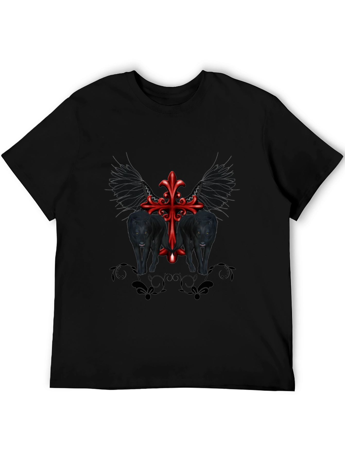 Gothic Wolves Cross Tee