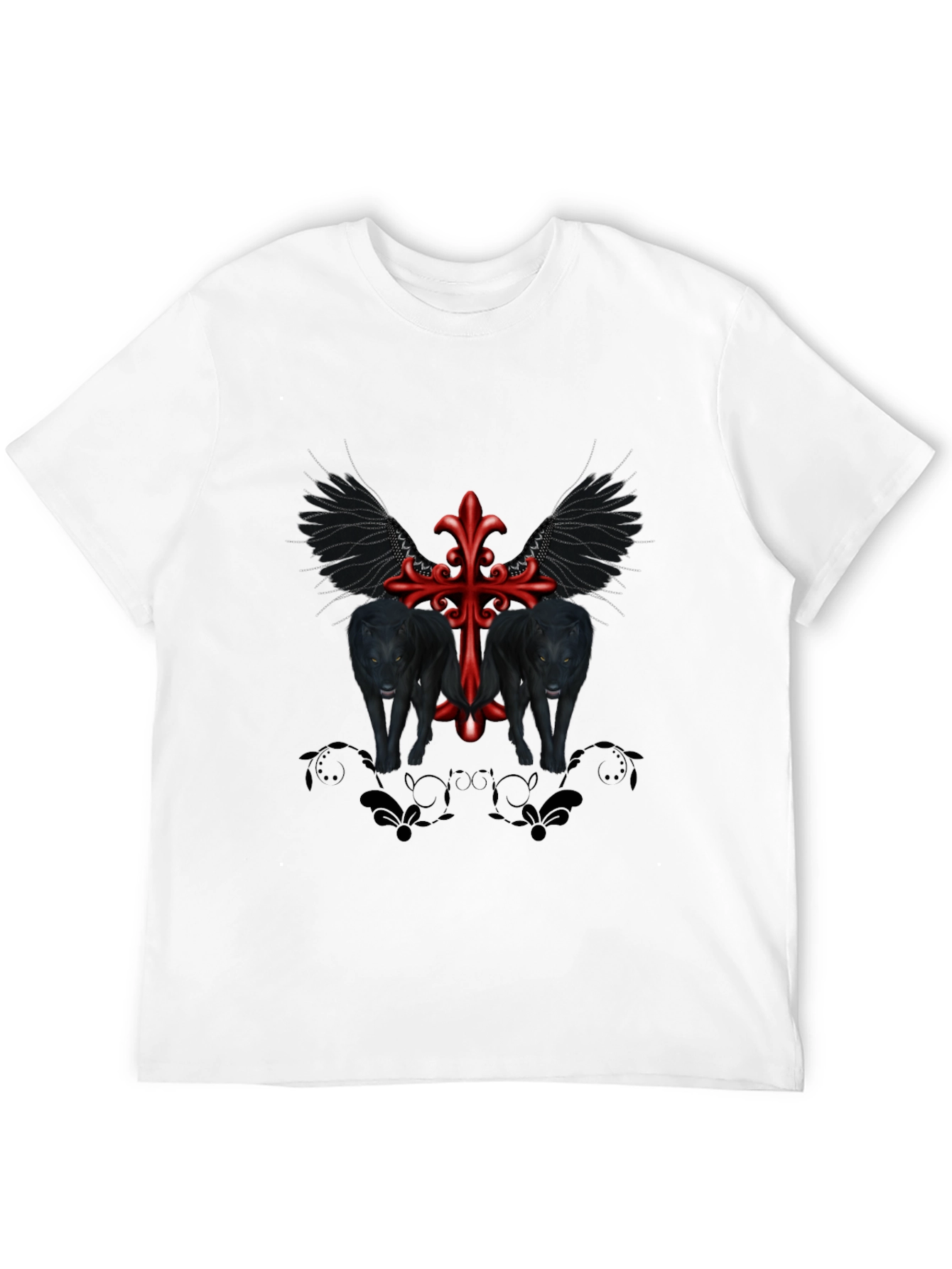 Gothic Wolves Cross Tee