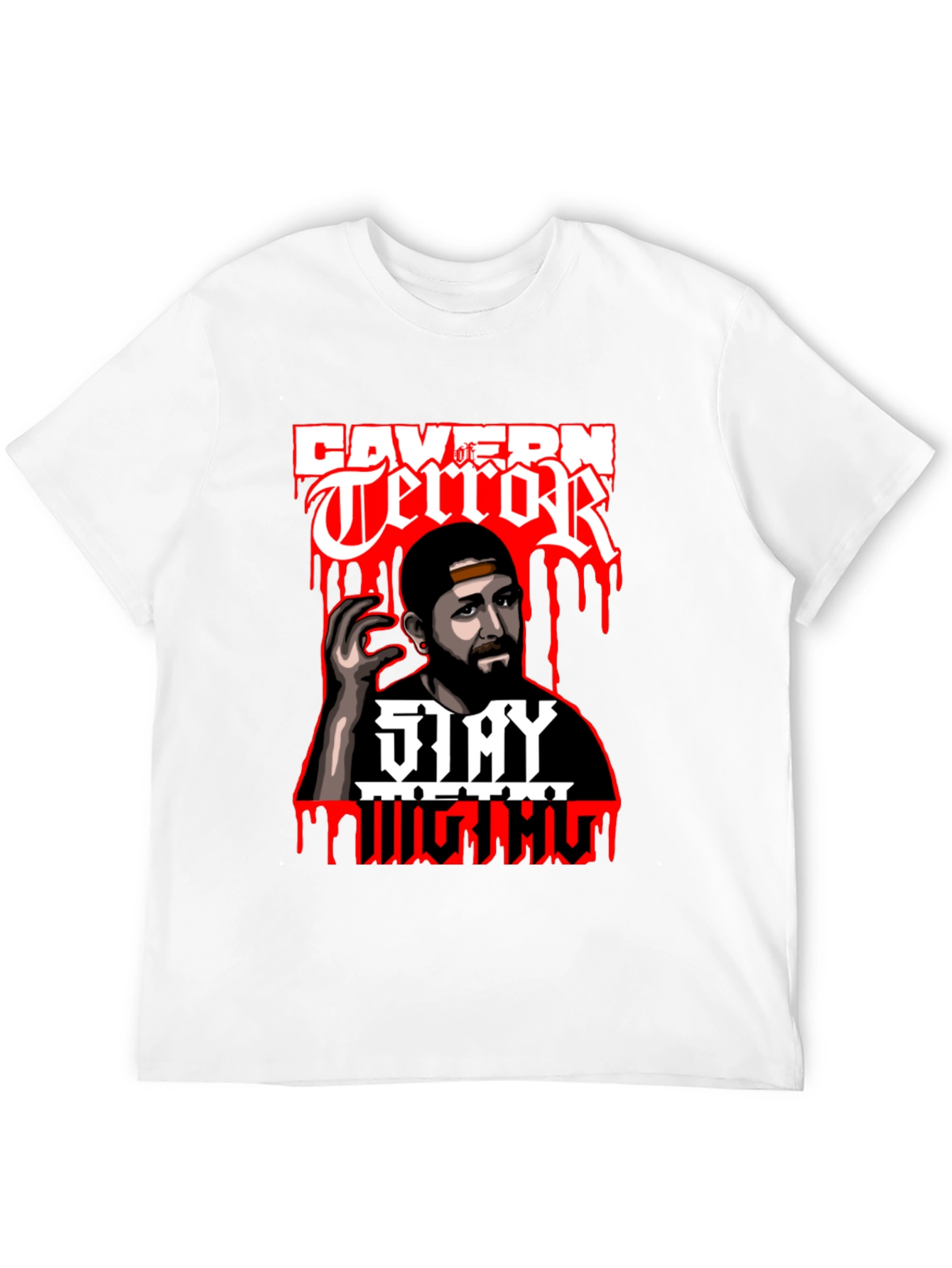 Cavern of Terror Stay Mighty Graphic T-Shirt