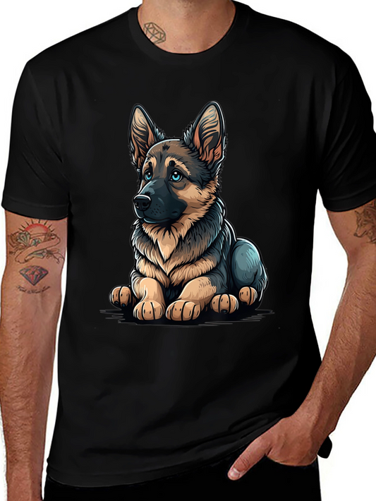 German Shepherd Puppy Graphic T-Shirt