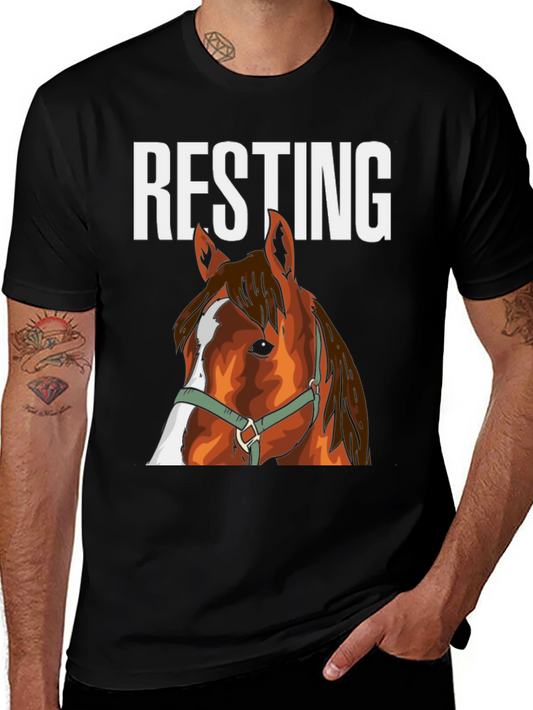Resting Horse Face Graphic Tee