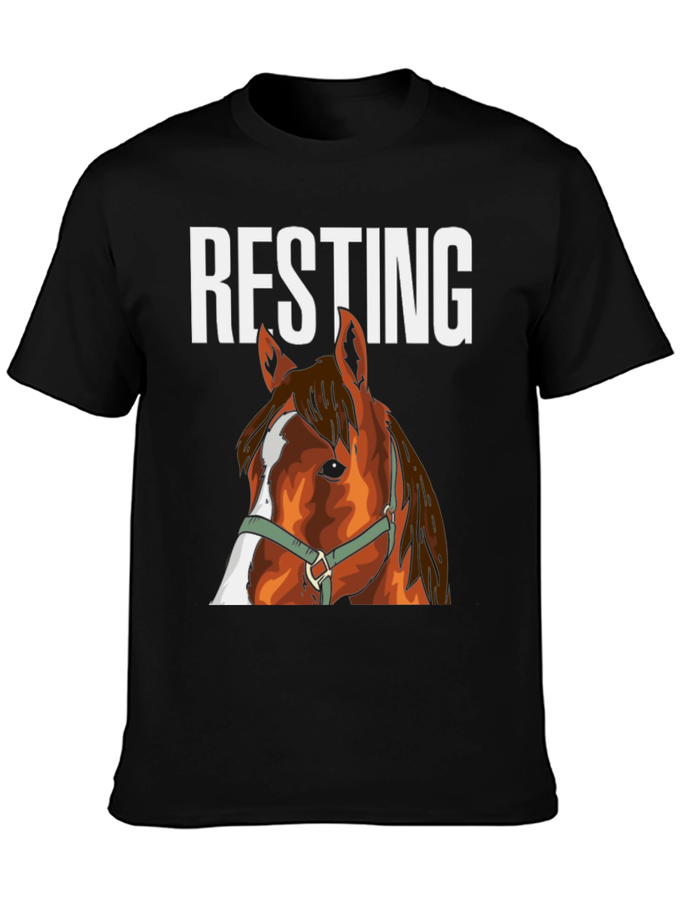 Resting Horse Face Graphic Tee
