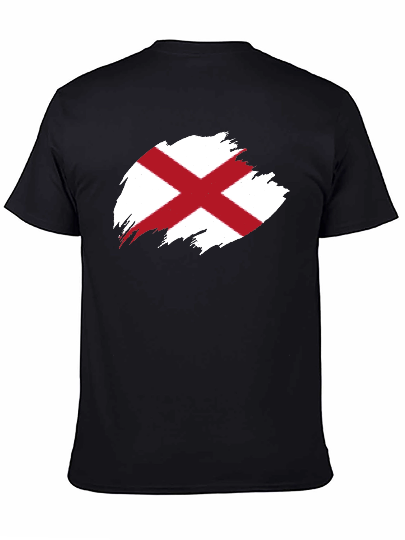Alabama Flag Graphic T-Shirt - Black Cotton Tee