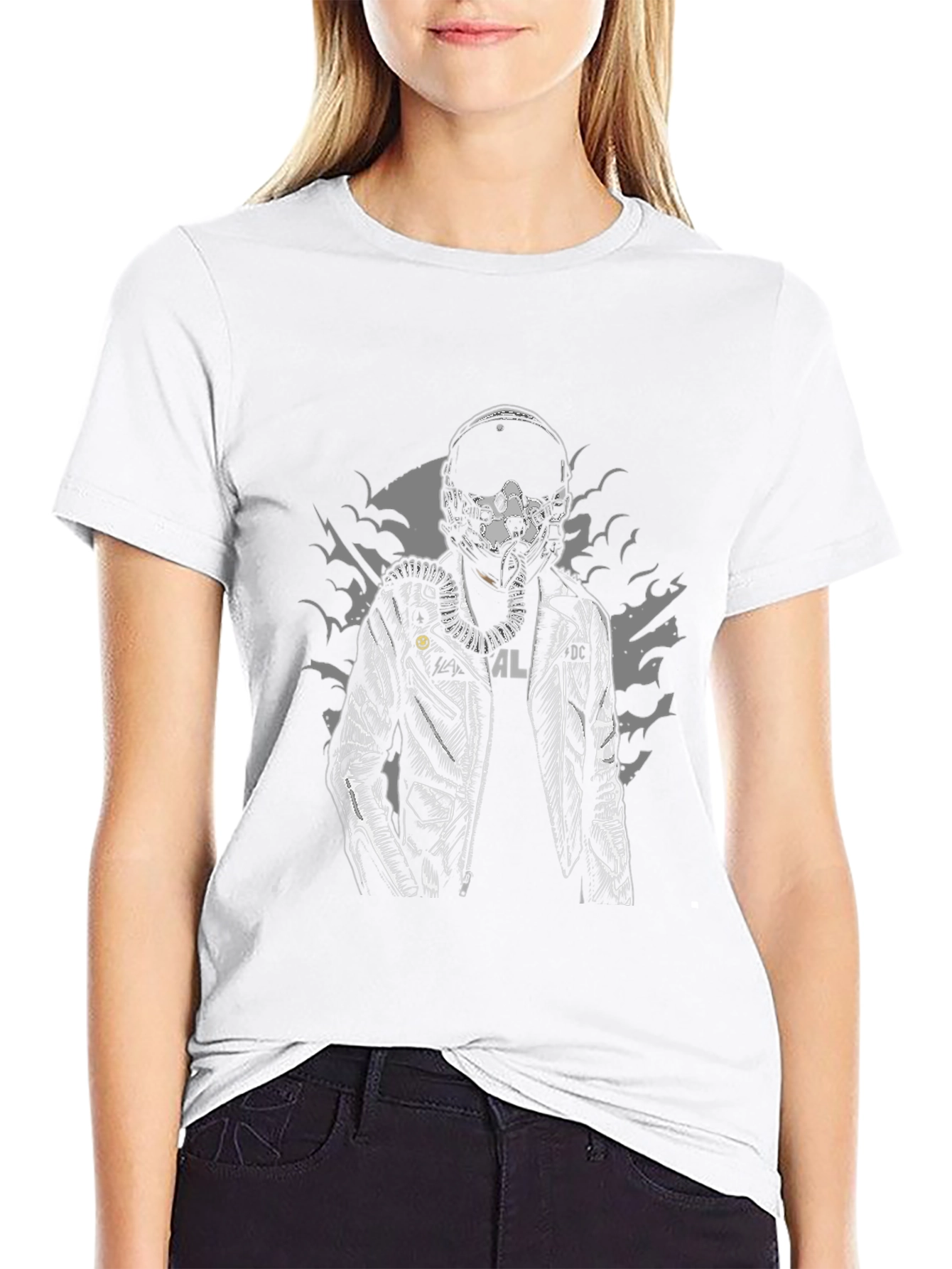 Sci-Fi Pilot Graphic Black T-Shirt