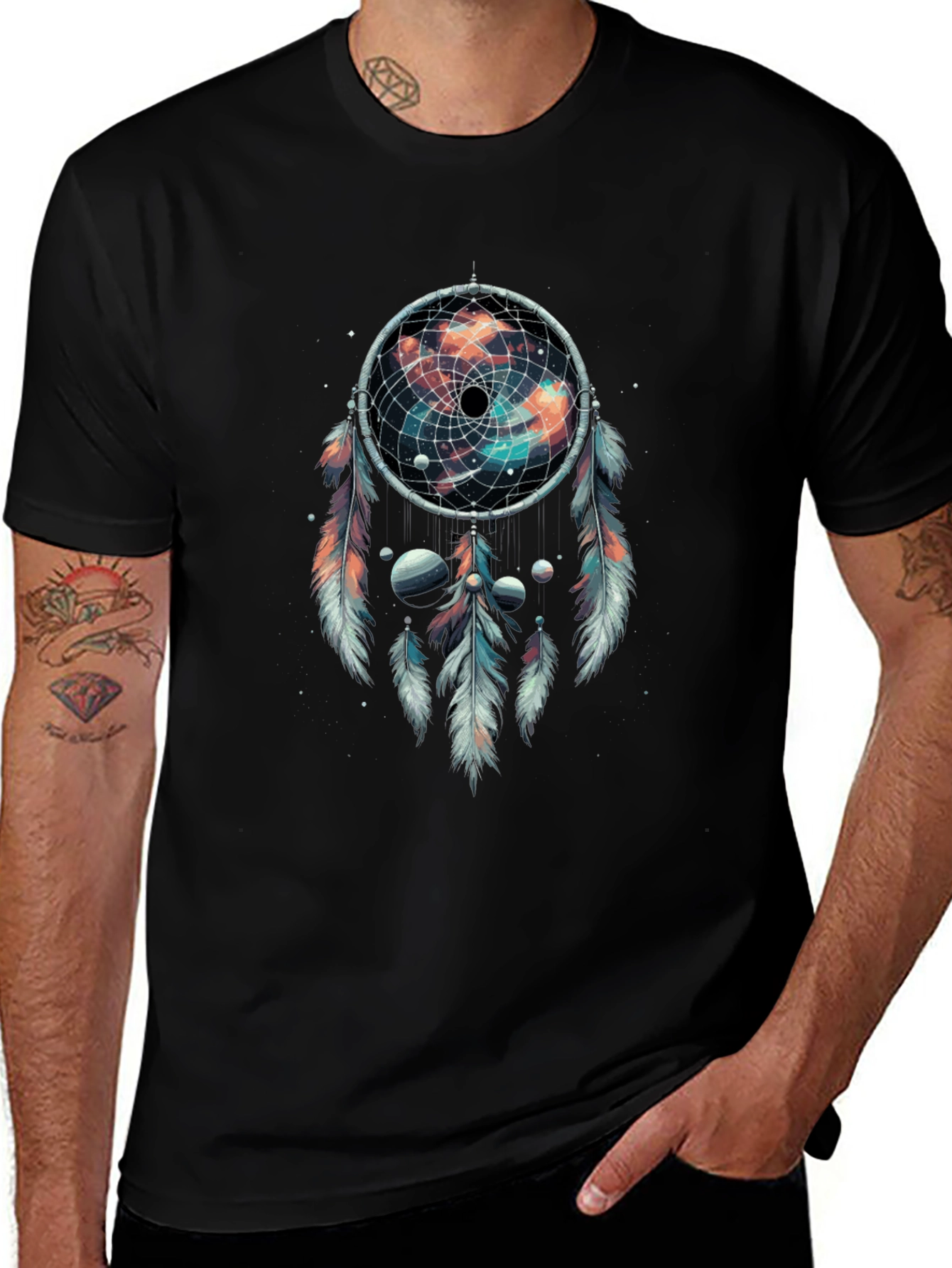 Cosmic Dreamcatcher Graphic T-Shirt