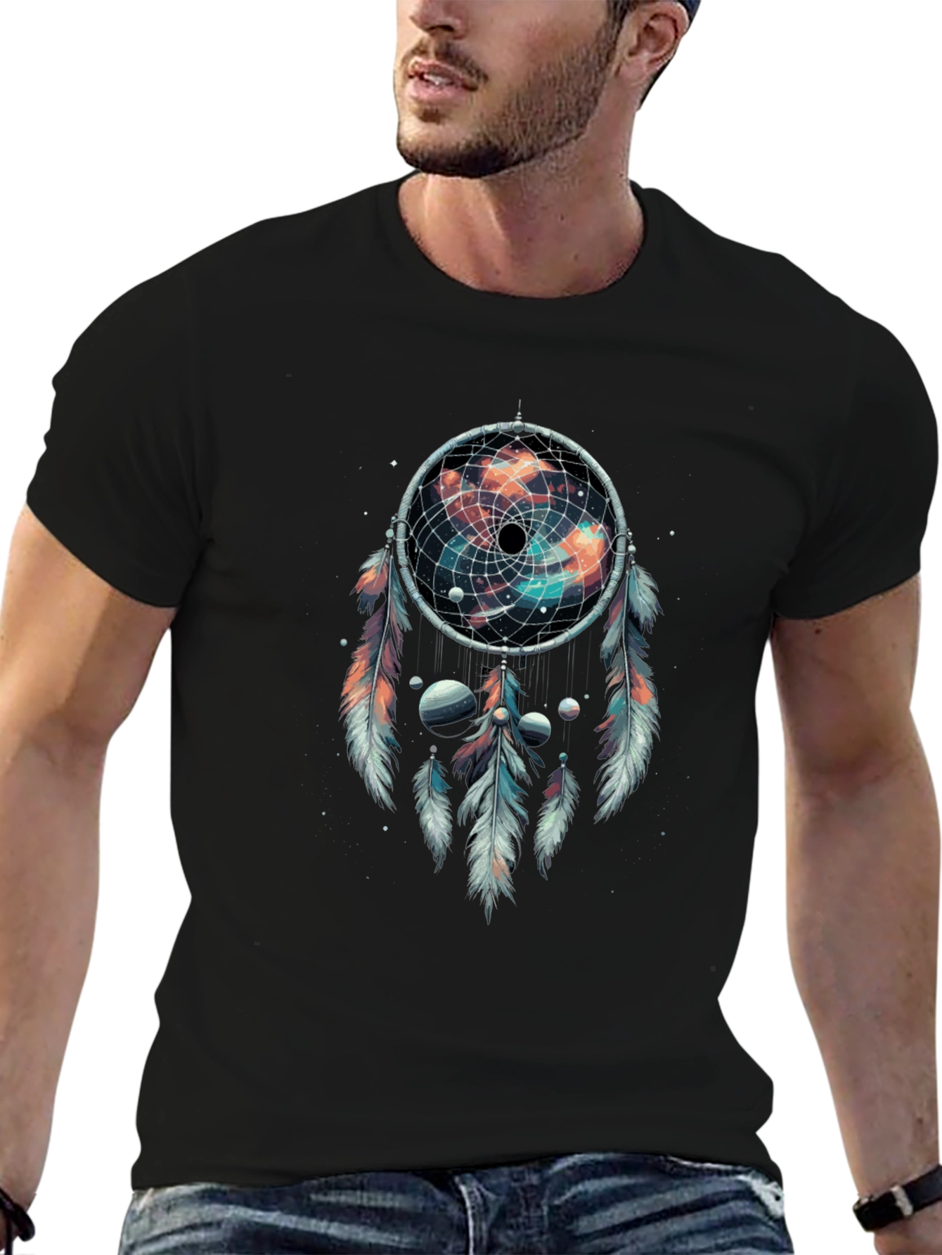 Cosmic Dreamcatcher Graphic T-Shirt