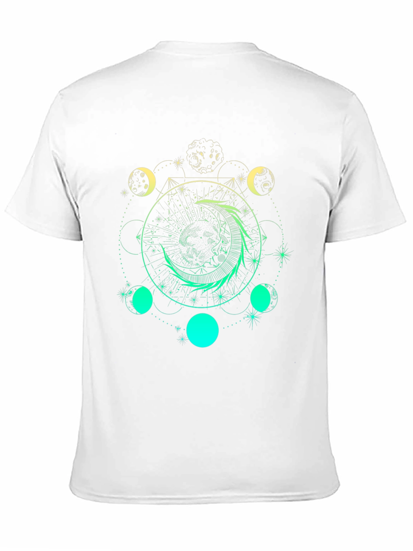 Celestial Moon Phase Graphic T-Shirt