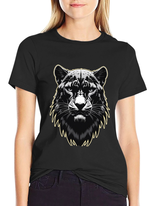 Black Panther Graphic Print Mens T-Shirt