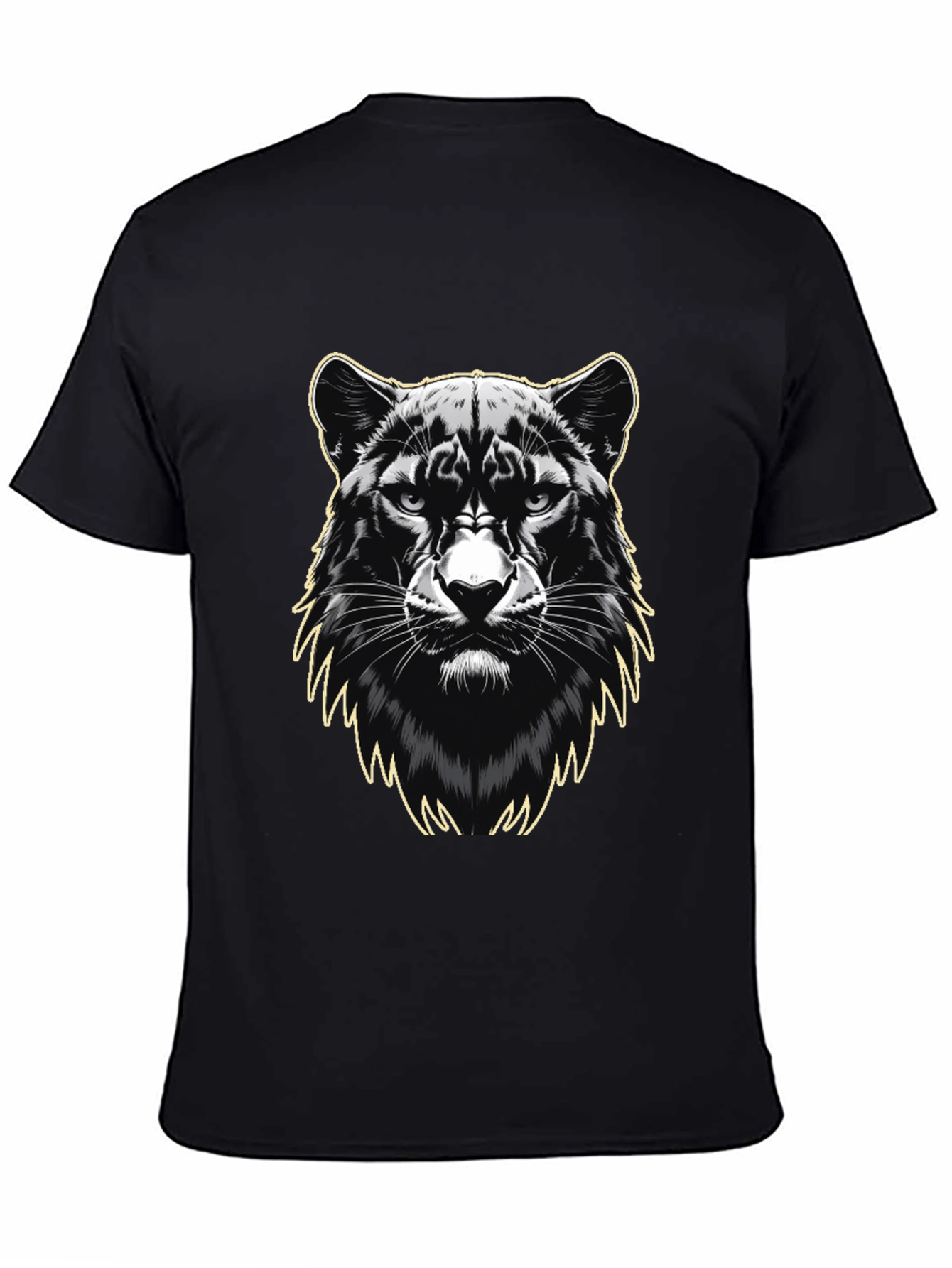 Black Panther Graphic Print Mens T-Shirt