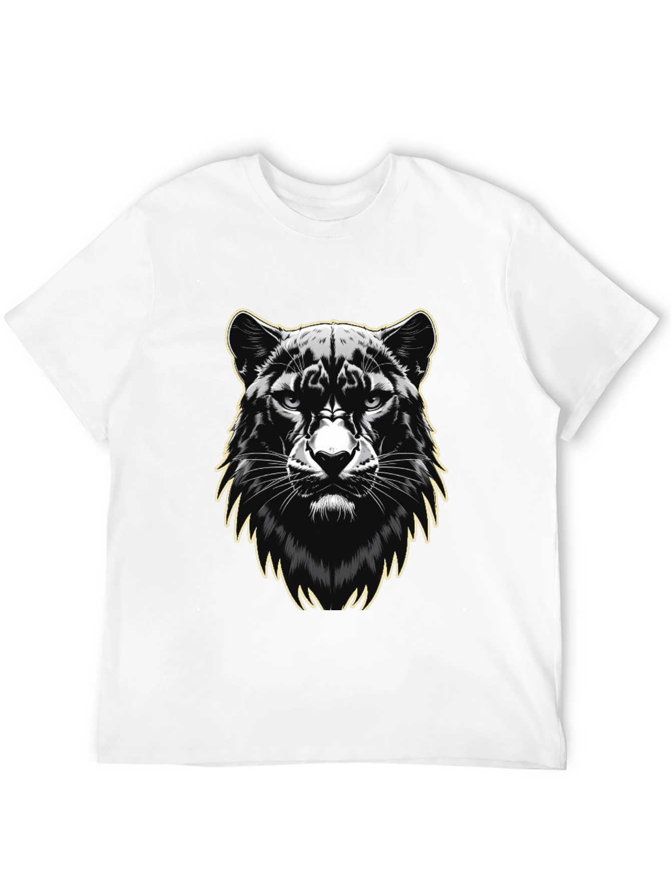 Black Panther Graphic Print Mens T-Shirt
