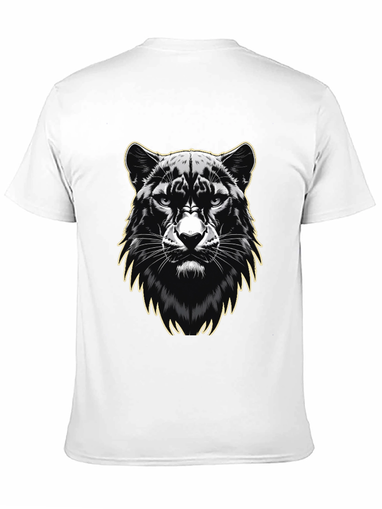 Black Panther Graphic Print Mens T-Shirt