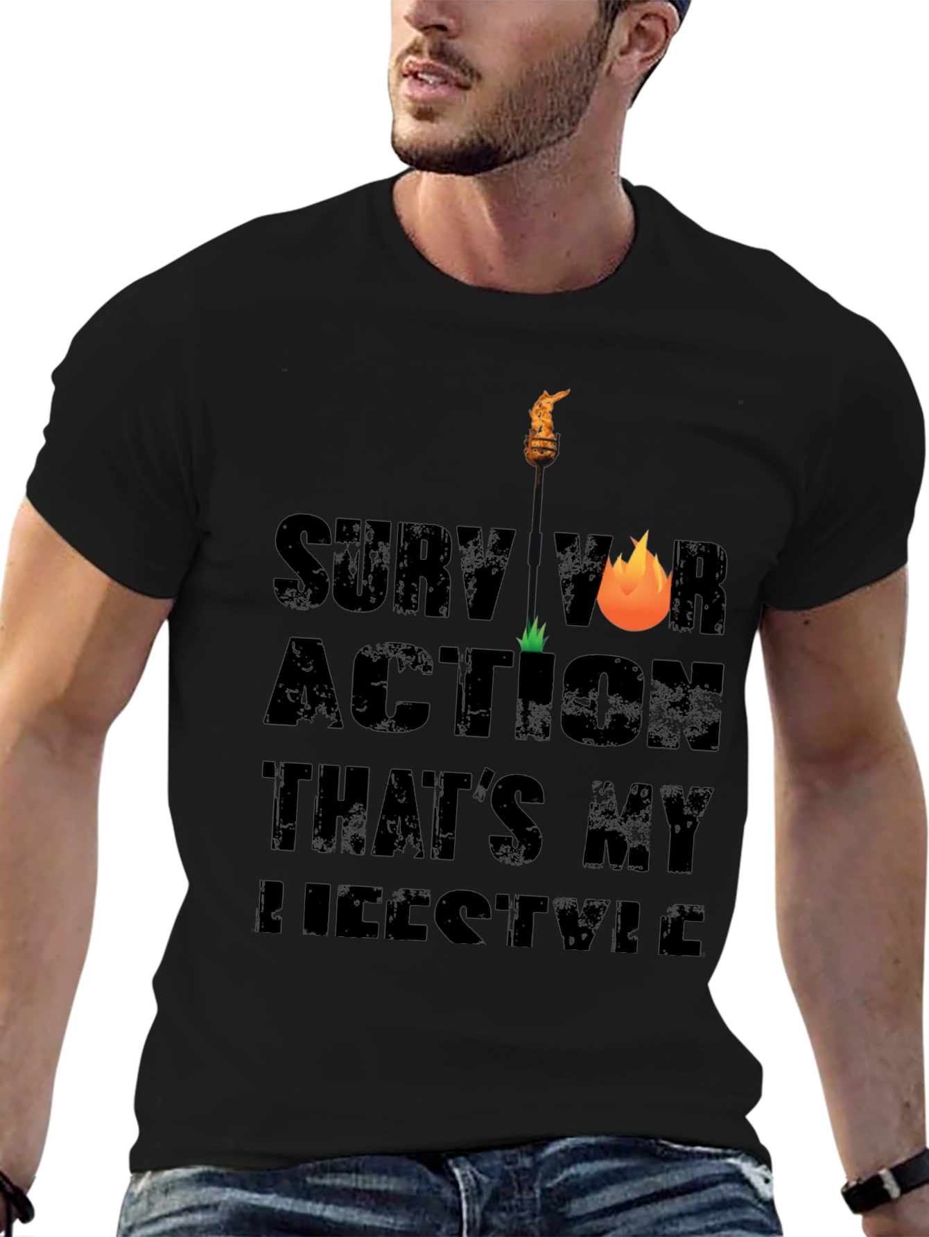 Survivor Action Lifestyle Graphic Tee