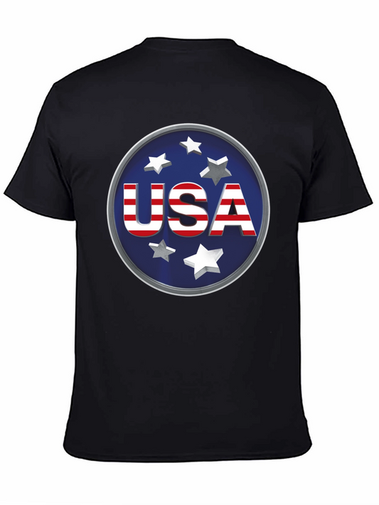 USA Graphic Print Tee - Patriotic Style