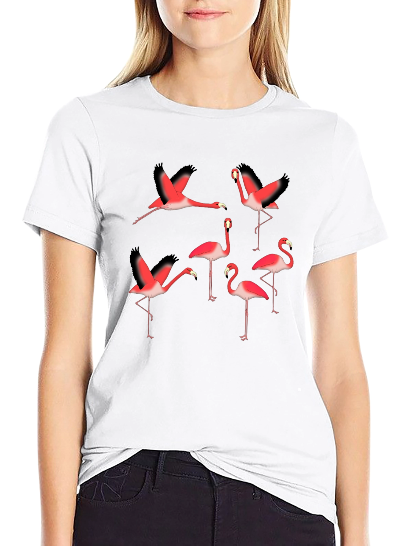 Flamingo Graphic Tee - Stylish Casual Wear