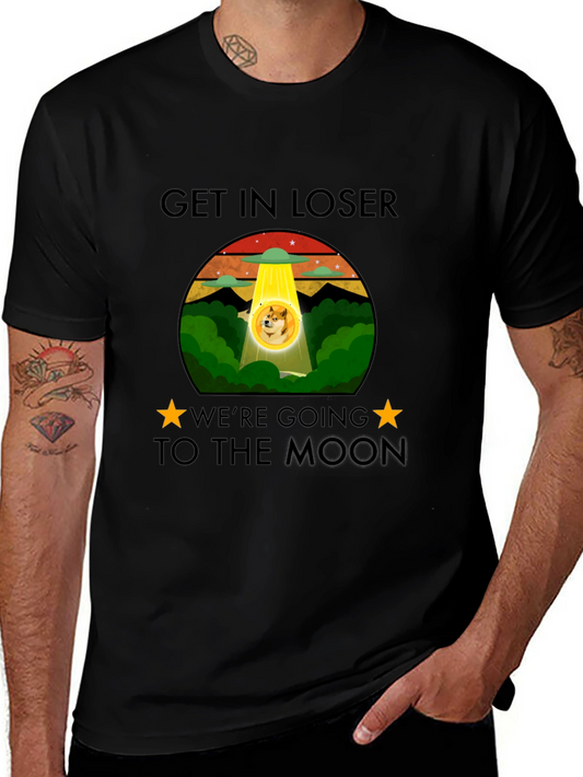 Get In Loser Doge Moon T-Shirt
