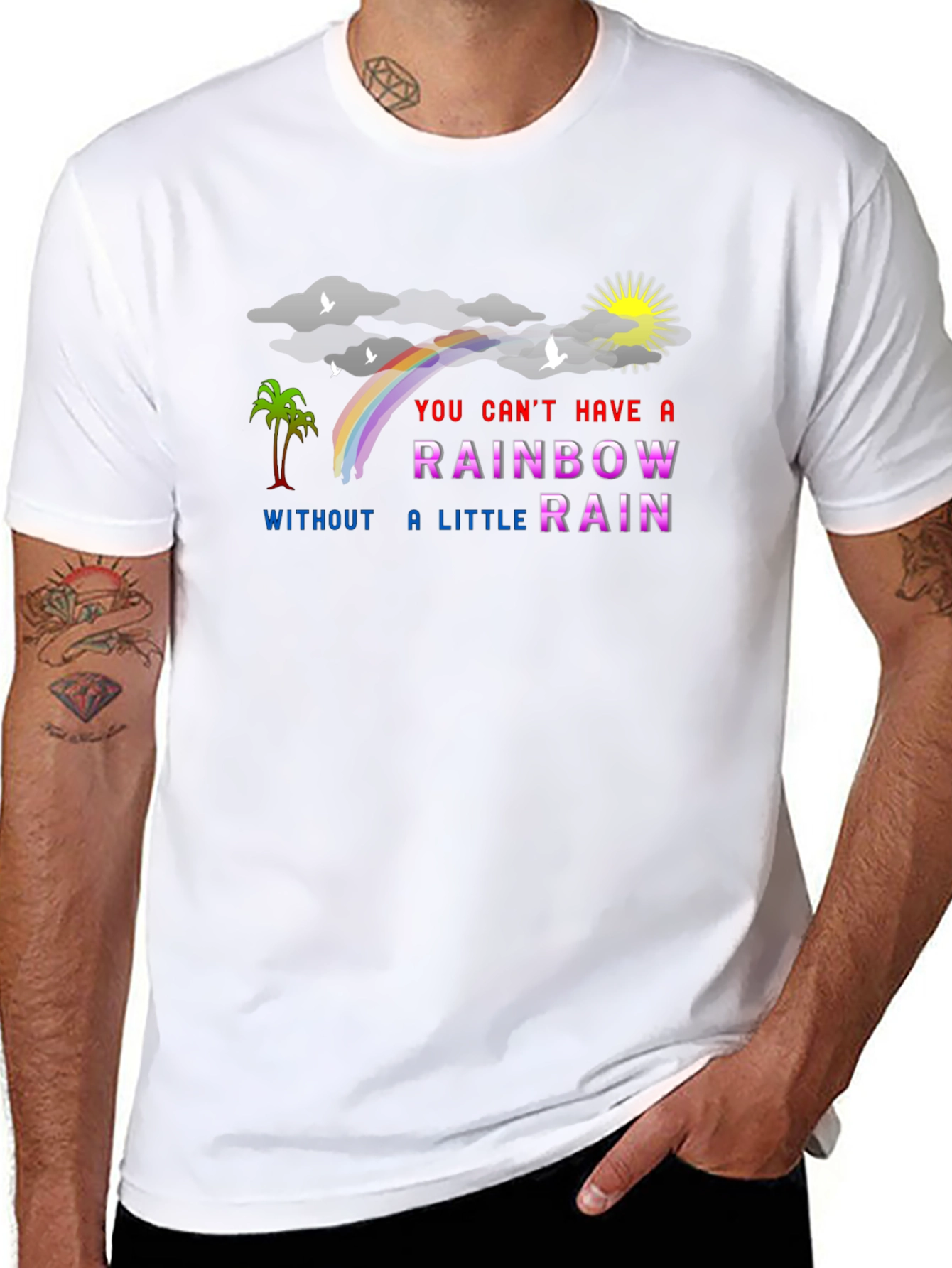 Rainbow After Rain Graphic Tee