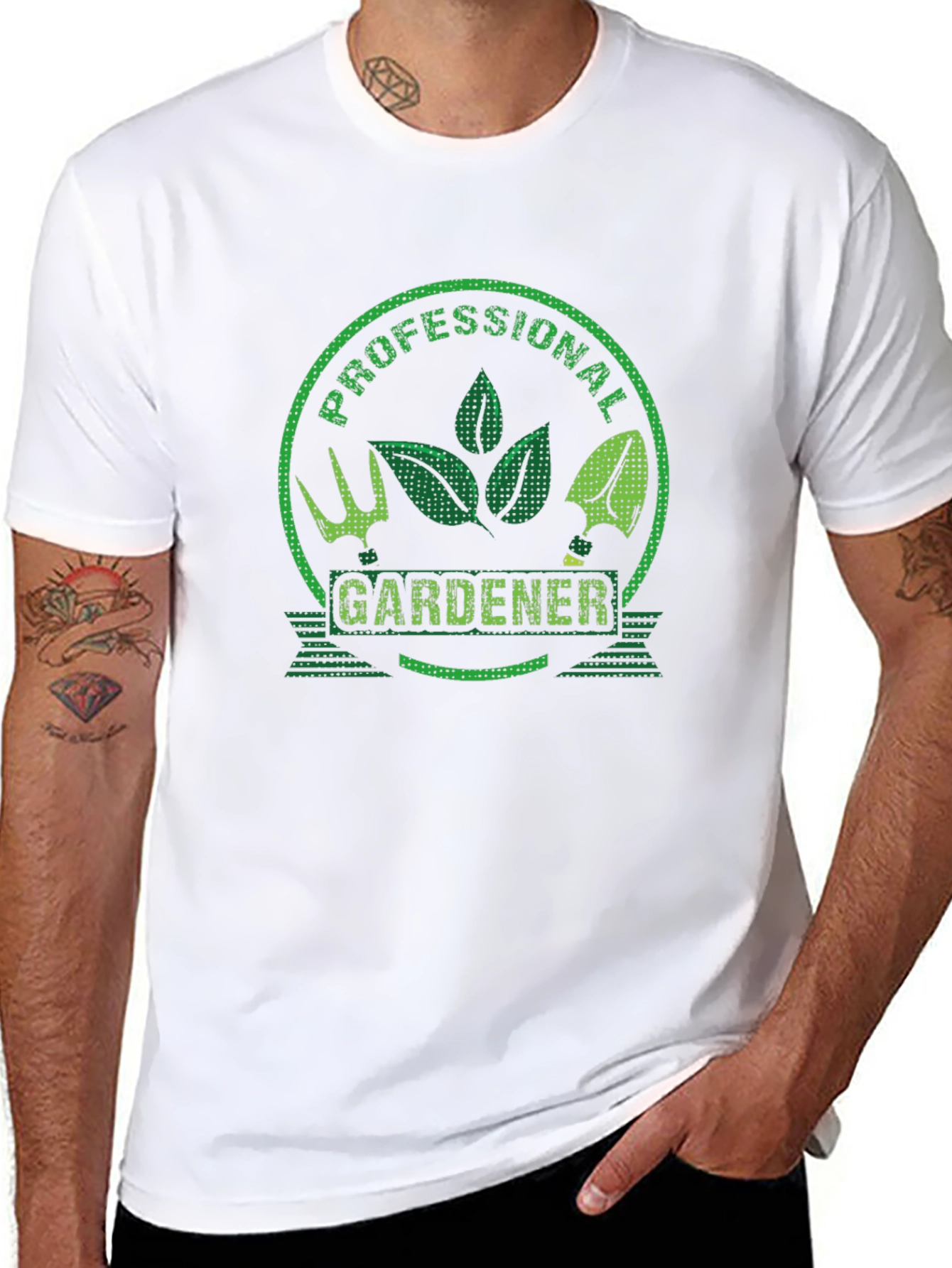 Professional Gardener Graphic T-Shirt - Green