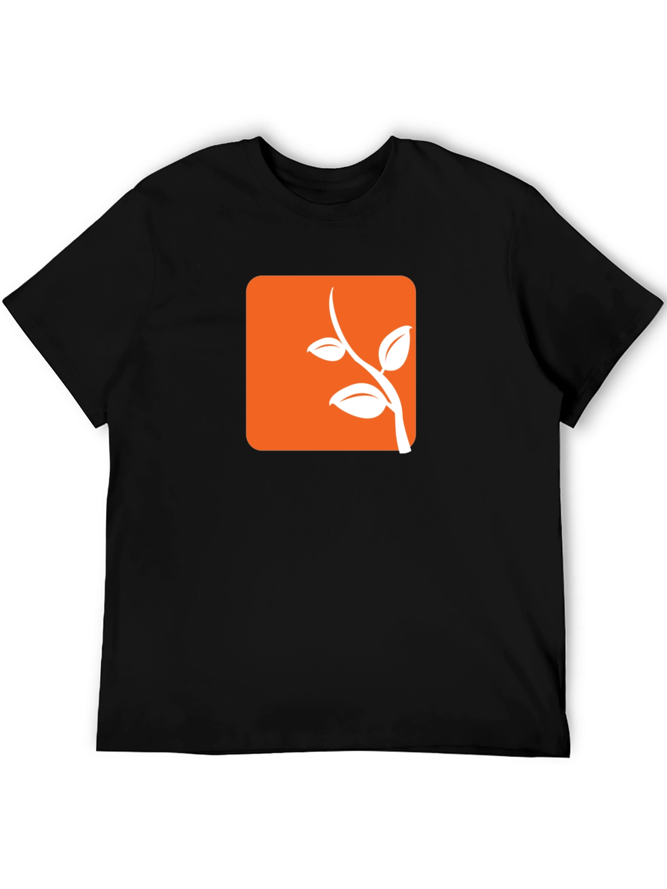 Modern Orange Branch Tee