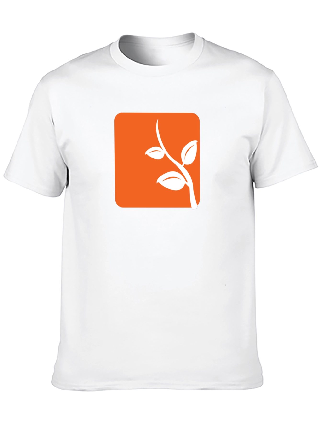 Modern Orange Branch Tee