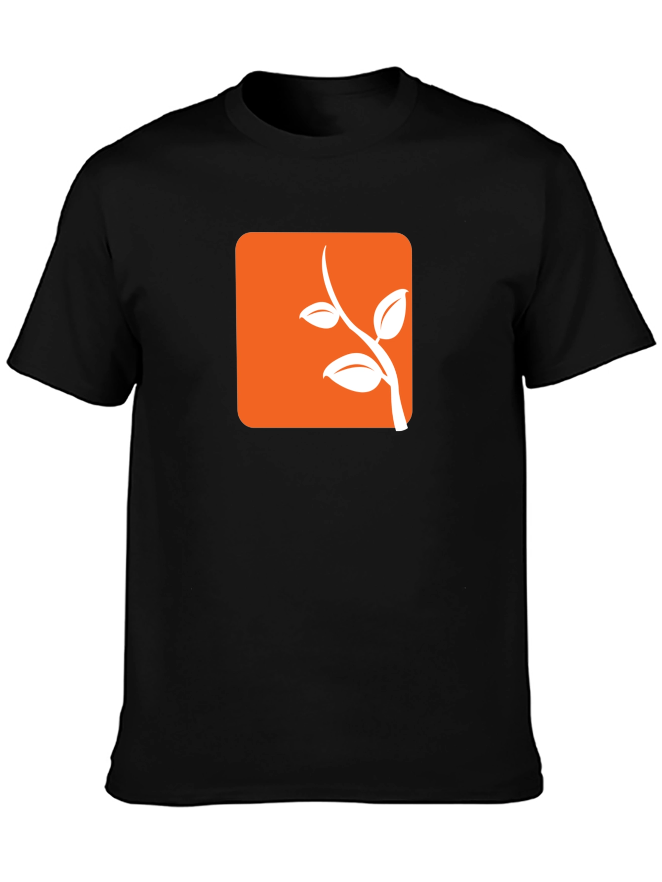 Modern Orange Branch Tee