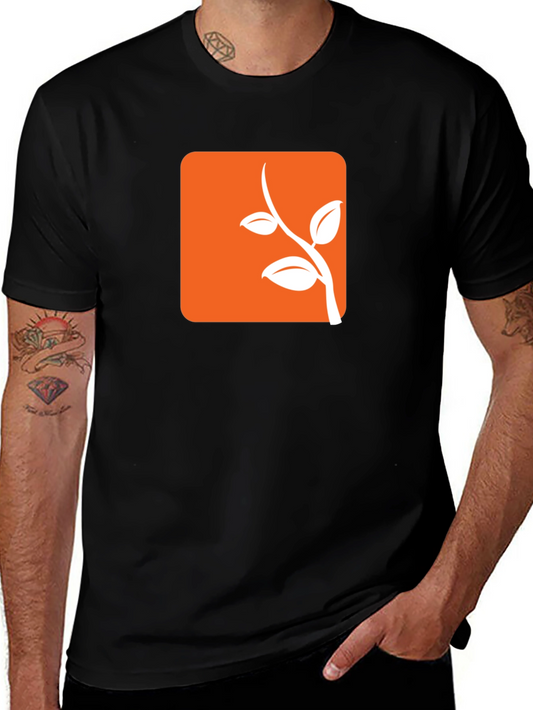 Modern Orange Branch Tee