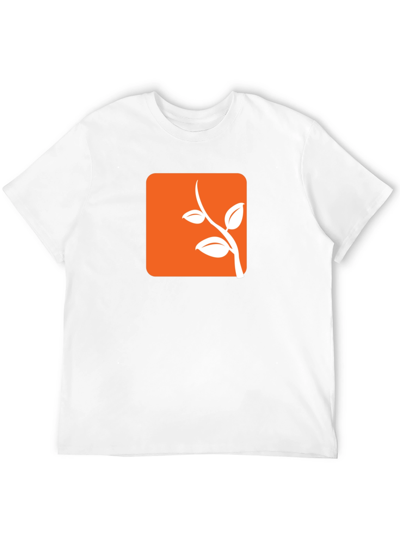 Modern Orange Branch Tee